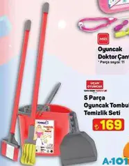 UÇAR OYUNCAK 5 PARÇA TOMBUL TEMİZLİK SETİ